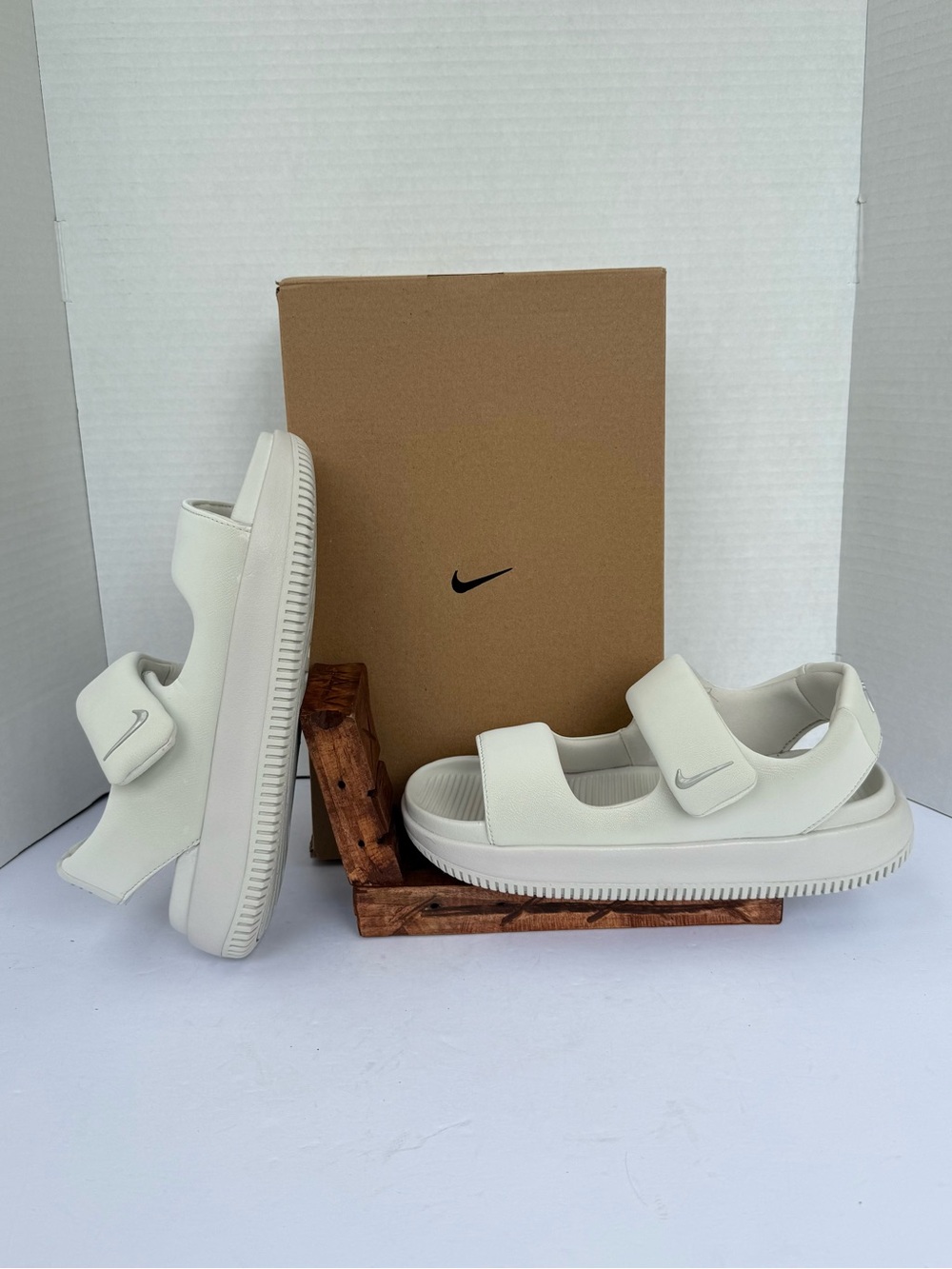 Nike Calm Sandals Light Bone FJ6043-002 With Strap Adjustable Women’s 8 New